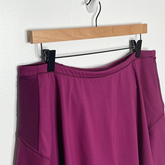 Athleta Women Match Point Skirt Skort Large Purple Golf Tennis Activewear Preppy - Picture 5 of 12